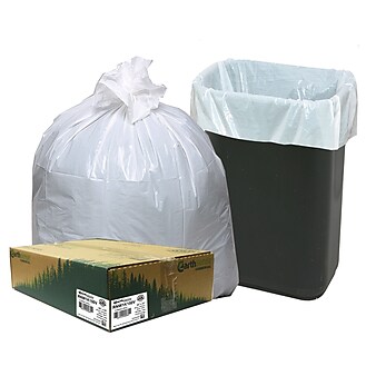 Earthsense 13 Gal. Trash Bags, White, 150/Carton (RNW1K150V-432282)