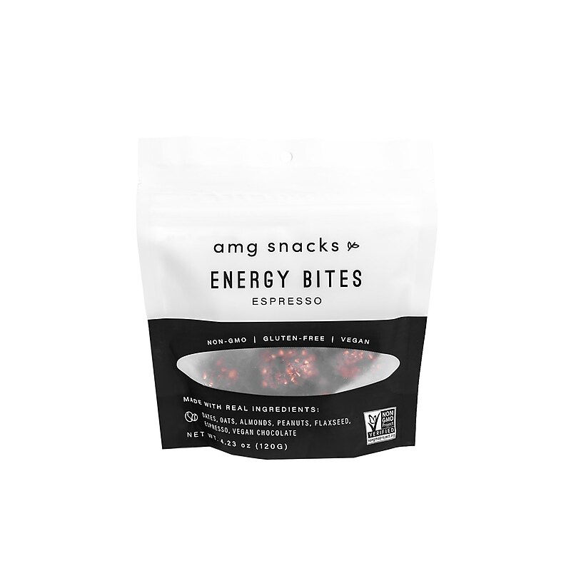 AMG Snacks Gluten Free Espresso Energy Bar, 6 Bars/Box (344-00001) image 1