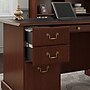 Bush Furniture Saratoga 66"W Executive Desk with Drawers, Harvest Cherry/Black (EX45666-03K)~#|#~sp174736858_sc7