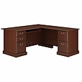 Bush Furniture Saratoga L Shaped Computer Desk, Harvest Cherry/Harvest Cherry (EX45670-03K)