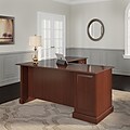 Bush Furniture Saratoga L Shaped Computer Desk, Harvest Cherry/Harvest Cherry (EX45670-03K)