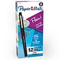 Paper Mate Flair Felt Pen, Bold Point, Assorted Ink, Dozen