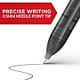 Sharpie Rollerball Pens, 0.5 mm, Needle Point, Black Ink, 4/Pack (2093222)~#|#~sp174873456_sc7