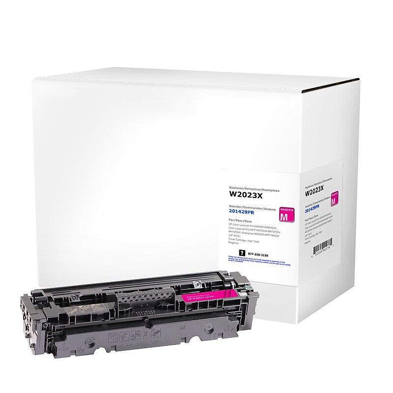 CIG Remanufactured Magenta High Yield Toner Cartridge Replacement for HP 414X (W2023X) image 1