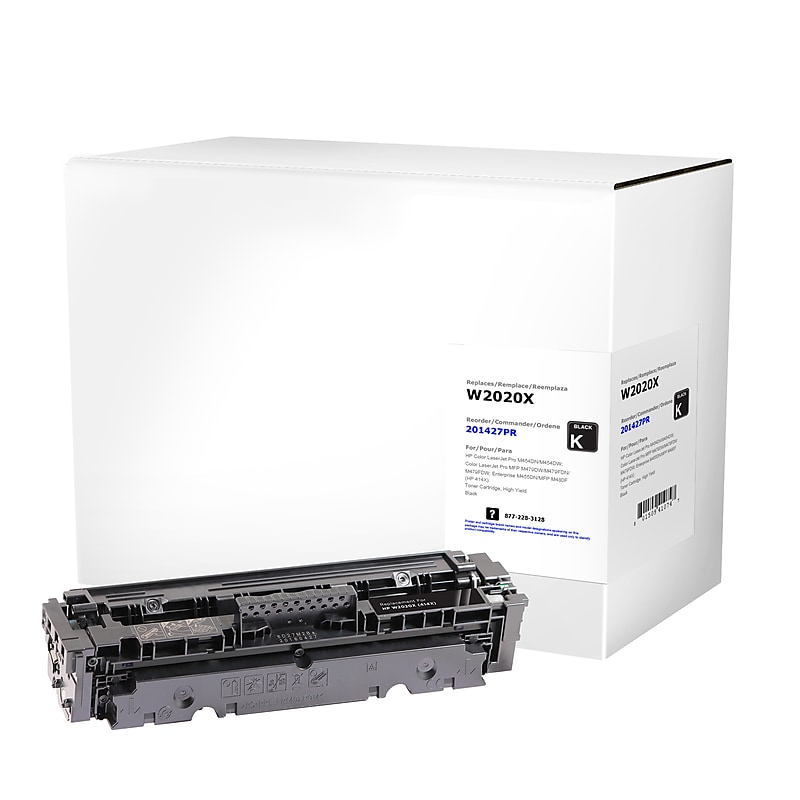 CIG Remanufactured Black High Yield Toner Cartridge Replacement for HP 414X (W2020X) image 1