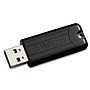 Verbatim PinStripe 32GB USB 3.2 Type-A Flash Drives, Black, 10/Pack (70902)~#|#~sp175279556_sc7