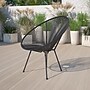 Flash Furniture Valencia Oval Comfort Series, Take Ten Papasan Lounge Chair, Black (TLH094BLACK)~#|#~sp175470352_sc7