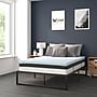Flash Furniture Leo Platform Bed with 10" Pocket Spring Mattress and 2" Memory Foam Topper, Full (XUBD10PSM2M35F)~#|#~sp175476676_sc7