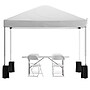 Flash Furniture Outdoor Bundle, Tailgate Tent Set, 2 Piece (JJGZ10PKG183ZWH)~#|#~sp175478391_sc7
