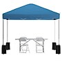Flash Furniture Portable Tailgate/Event Tent Set, Blue, 6 Piece (JJ10P183Z4LE3BW)~#|#~sp175480208_sc7