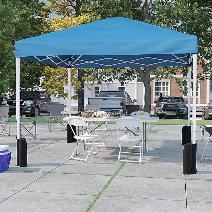 Flash Furniture Portable Tailgate/Event Tent Set, Blue, 6 Piece
