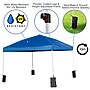 Flash Furniture Portable Tailgate/Event Tent Set, Blue, 6 Piece (JJ10P183Z4LE3BW)~#|#~sp175480318_sc7