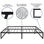 Flash Furniture Leo Platform Bed Frame with 10" Pocket Spring Mattress and 3" Memory Foam Topper, Full (XUBD10PSM3M35F)~#|#~sp175482006_sc7