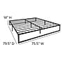 Flash Furniture Bentley Universal 14" Platform Bed Frame, King (MPXUBD10001KBK)~#|#~sp175482789_sc7