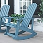 Flash Furniture Savannah All-Weather Poly Resin Wood Adirondack Rocking Chair, Sea Foam (JJC14705SFM)~#|#~sp175483457_sc7