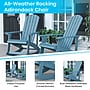Flash Furniture Savannah All-Weather Poly Resin Wood Adirondack Rocking Chair, Sea Foam (JJC14705SFM)~#|#~sp175483460_sc7
