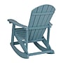 Flash Furniture Savannah All-Weather Poly Resin Wood Adirondack Rocking Chair, Sea Foam (JJC14705SFM)~#|#~sp175483463_sc7