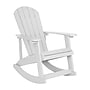 Flash Furniture Savannah All-Weather Poly Resin Wood Adirondack Rocking Chair, White (JJC14705WH)~#|#~sp175483936_sc7