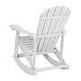 Flash Furniture Savannah All-Weather Poly Resin Wood Adirondack Rocking Chair, White (JJC14705WH)~#|#~sp175483946_sc7