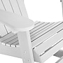 Flash Furniture Savannah All-Weather Poly Resin Wood Adirondack Rocking Chair, White (JJC14705WH)~#|#~sp175483947_sc7