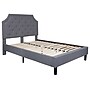 Flash Furniture Brighton Platform Bed in Light Gray Fabric and Pocket Spring Mattress, Full (SLBM1010)~#|#~sp175484085_sc7