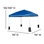 Flash Furniture Outdoor Bundle, Portable Tailgate, 4 Piece (JJGZ10PKG103BL)~#|#~sp175488289_sc7