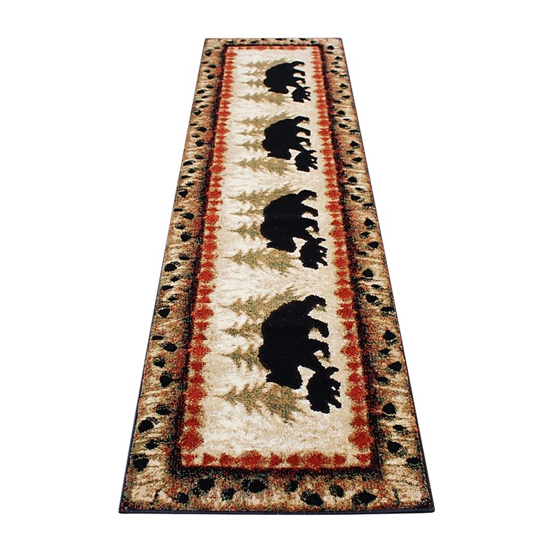 Flash Furniture Ursus Collection 2' x 7' Runner Area Rug, Machine Made, Olefin/Jute, Brown (KPRGB394027BN) image 1