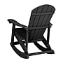 Flash Furniture Savannah All-Weather Poly Resin Wood Adirondack Rocking Chair, Black, 2/Pack (JJC14705BK2)~#|#~sp175489072_sc7