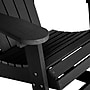 Flash Furniture Savannah All-Weather Poly Resin Wood Adirondack Rocking Chair, Black, 2/Pack (JJC14705BK2)~#|#~sp175489073_sc7