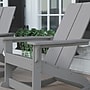 Flash Furniture Finn All-Weather 2-Slat Poly Resin Wood Rocking Adirondack Chair, Gray (JJC14709GY)~#|#~sp175504437_sc7