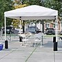 Flash Furniture Portable Tailgate/Event Tent Set, White, 6 Piece (JJ10P183Z4LE3WW)~#|#~sp175510437_sc7