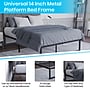 Flash Furniture Bentley Universal 14" Platform Bed Frame, Full (MPXUBD10001FBK)~#|#~sp175511636_sc7