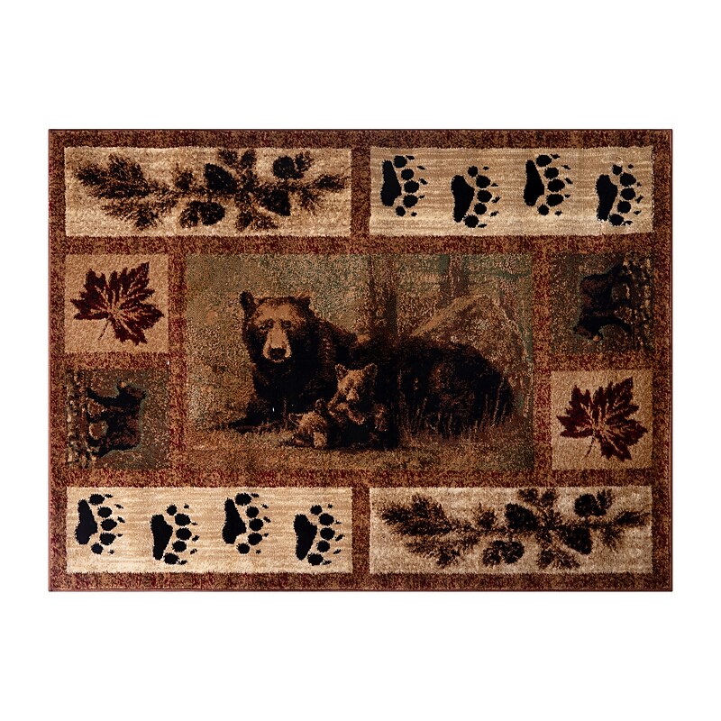 Flash Furniture Vassa Collection 2' x 3' Rectangle Area Rug, Machine Made, Olefin/Jute, Brown (OKRRG111423BN) image 1