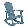 Flash Furniture Savannah All-Weather Poly Resin Wood Adirondack Rocking Chairs w/ Side Table, Sea Foam, 3/Set (JJC147052T141SM)~#|#~sp175519302_sc7