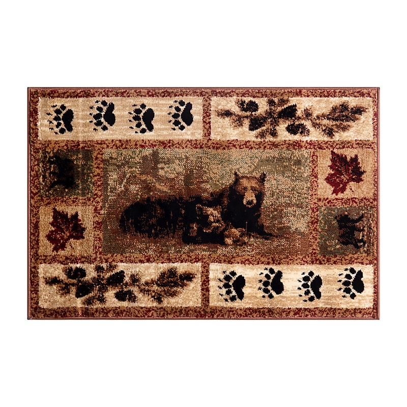 Flash Furniture Vassa Collection 6' x 9' Rectangle Area Rug, Machine Made, Olefin/Jute, Brown (OKRRG111469BN) image 1