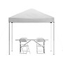 Flash Furniture Portable Tailgate/Event Tent Set, White, 6 Piece (JJ88183Z4LE3WW)~#|#~sp175535119_sc7