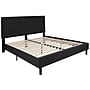 Flash Furniture Roxbury Platform Bed in Black Fabric and Pocket Spring Mattress, King (SLBM1024)~#|#~sp175535538_sc7