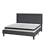 Flash Furniture Roxbury Platform Bed in Dark Gray Fabric and Pocket Spring Mattress, King (SLBM1032)~#|#~sp175680112_sc7