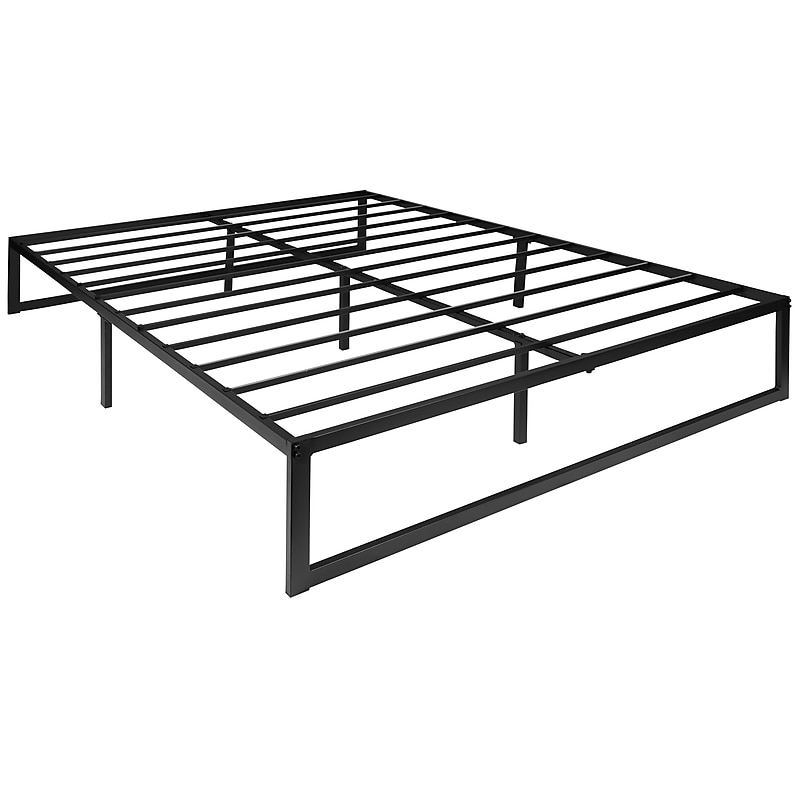Flash Furniture Bentley Universal 14" Platform Bed Frame, Queen (MPXUBD10001QBK) image 1