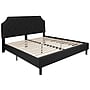 Flash Furniture Brighton Platform Bed in Black Fabric and Pocket Spring Mattress, King (SLBM108)~#|#~sp175684819_sc7