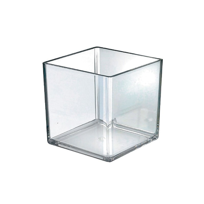 Azar Deluxe Cube Bin, Clear (556307) image 1