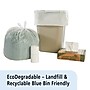 AbilityOne Controlled Life Cycle 13 Gallon Industrial Trash Bag, 30" x 24", Low Density, 0.7 mil, White, 120 Bags/BX (DGB13M120)~#|#~sp176152790_sc7