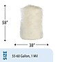 AbilityOne Envision LLDPE 55-60 Gallon Industrial Trash Bag, 38" x 58", Low Density, 1 mil, Clear, 100 Bags/Box (8105015171371)~#|#~sp176153073_sc7