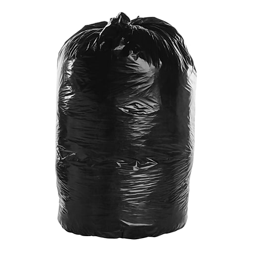 Dyno Products Online 65-Gallon, 1.5 Mil Thick Heavy-Duty Black Trash Bags -  50 Count Extra Large Plastic Garbage Liners Fits Huge Cans for Home Garden