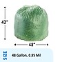 Stout EcoSafe-6400 -48 Gallon Industrial Trash Bag, 42" x 48", Low Density, .85 mil, Green, 40 Bags/Box (STOE4248E85)~#|#~sp176153132_sc7