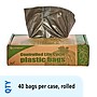 Stout Controlled Life Cycle 39 Gallon Industrial Trash Bag, 33" x 44", Low Density, 1.1 mil, Brown, 40 Bags/Box (STOG3344B11)~#|#~sp176153155_sc7