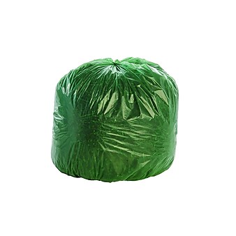 Envision Controlled Life Cycle 33 Gallon Industrial Trash Bag, 33" x 40", Low Density, Green, 40 Bags/Box, 2 Rolls