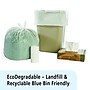 Stout Controlled Life Cycle 13 Gallon Compostable Industrial Trash Bag, 24" x 30", Low Density, White, 120 Bags/Box, 3 Rolls~#|#~sp176153282_sc7