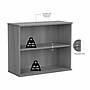 Bush Business Furniture 29"H 2-Shelf Bookcase with Adjustable Shelf, Platinum Gray (BK3036PG)~#|#~sp176153780_sc7