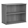 Bush Business Furniture 29"H 2-Shelf Bookcase with Adjustable Shelf, Platinum Gray (BK3036PG)~#|#~sp176153844_sc7